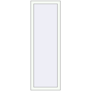 In den Warenkorb Kipp und Drehfenster 490x1490 mm KORSA ALU LIGHT A RAL 9016 Traffic white beidseitig