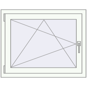 In den Warenkorb Kipp und Drehfenster 915x655 mm KORSA OPTIMUM REHAU EURO 70 RAL 9016 Traffic white beidseitig