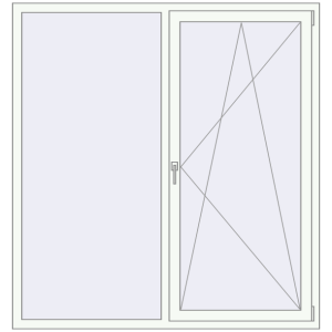 In den Warenkorb Kipp und Drehfenster 1650x1750 mm KORSA OPTIMUM REHAU EURO 70