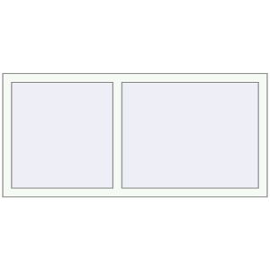 In den Warenkorb Kipp und Drehfenster 1500x700 mm KORSA ALU LIGHT A RAL 9016 Traffic white beidseitig