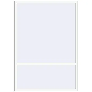 In den Warenkorb Kipp und Drehfenster 1400x2000 mm KORSA ALU LIGHT A RAL 9016 Traffic white beidseitig