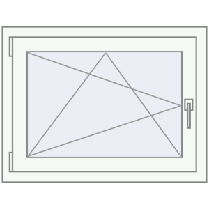 In den Warenkorb Kipp und Drehfenster 780x580 mm KORSA OPTIMUM REHAU EURO 70 RAL 9016 Traffic white beidseitig