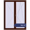 Preisgestaltung Balkontüren 1600x2100 mm BALCONY DOOR REHAU EURO 70 BLACK_CHERRY beidseitig. Preis: 959,60 €