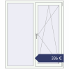 Preisgestaltung Kipp und Drehfenster 1295x1500 mm KORSA OPTIMUM REHAU EURO 70 RAL 9016 Traffic white beidseitig. Preis: 336,39 €
