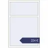 Preisgestaltung Kipp und Drehfenster 1000x1500 mm KORSA REHAU BRILLANT DESIGN RAL 9016 Traffic white beidseitig. Preis: 224,44 €