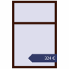 Preisgestaltung Kipp und Drehfenster 1000x1500 mm KORSA REHAU BRILLANT DESIGN BLACK_CHERRY beidseitig. Preis: 323,91 €