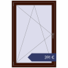 Preisgestaltung Kipp und Drehfenster 1000x1500 mm KORSA OPTIMUM REHAU EURO 70 BLACK_CHERRY beidseitig. Preis: 390,84 €