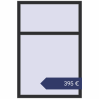 Preisgestaltung Kipp und Drehfenster 1000x1500 mm KORSA REHAU BRILLANT DESIGN ANTHRACITE_GREY_GLATT beidseitig. Preis: 395,13 €