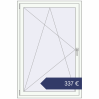 Preisgestaltung Kipp und Drehfenster 1000x1500 mm KORSA REHAU BRILLANT DESIGN RAL 9016 Traffic white beidseitig. Preis: 336,82 €