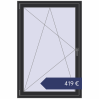 Preisgestaltung Kipp und Drehfenster 1000x1500 mm KORSA OPTIMUM REHAU EURO 70 ANTHRACITE_GREY_GLATT beidseitig. Preis: 419,17 €