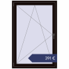 Preisgestaltung Kipp und Drehfenster 1000x1500 mm KORSA OPTIMUM REHAU EURO 70 BLACK_BROWN beidseitig. Preis: 390,84 €