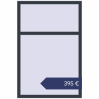 Preisgestaltung Kipp und Drehfenster 1000x1500 mm KORSA REHAU BRILLANT DESIGN ANTHRACITE_GREY_STRUKTURAL beidseitig. Preis: 395,13 €