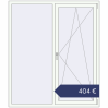 Preisgestaltung Kipp und Drehfenster 1500x1750 mm KORSA OPTIMUM REHAU EURO 70 RAL 9016 Traffic white beidseitig. Preis: 404,48 €