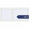 Preisgestaltung Kipp und Drehfenster 1500x700 mm KORSA ALU LIGHT A RAL 9016 Traffic white beidseitig. Preis: 167,99 €