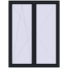 Preisgestaltung Balkontüren 1600x2100 mm BALCONY DOOR REHAU EURO 70 BLACK_COOL_110L-2 beidseitig