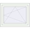 Preisgestaltung Kipp und Drehfenster 915x655 mm KORSA OPTIMUM REHAU EURO 70 RAL 9016 Traffic white beidseitig