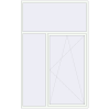 Preisgestaltung Kipp und Drehfenster 1780x2840 mm KORSA Comfort SYNEGO MD RAL 9016 Traffic white beidseitig