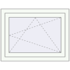 Preisgestaltung Kipp und Drehfenster 780x580 mm KORSA OPTIMUM REHAU EURO 70 RAL 9016 Traffic white beidseitig