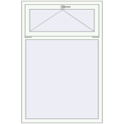 KORSA OPTIMUM REHAU EURO 70 1000x1500 mm RAL 9016 Traffic white beidseitig