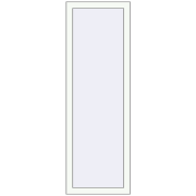 KORSA ALU LIGHT A 490x1490 mm RAL 9016 Traffic white beidseitig