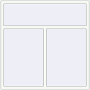 KORSA OPTIMUM REHAU EURO 70 1500x1500 mm RAL 9016 Traffic white beidseitig