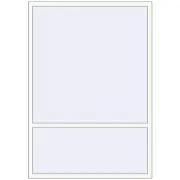 KORSA ALU LIGHT A 1400x2000 mm RAL 9016 Traffic white beidseitig
