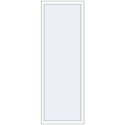 Kipp und Drehfenster 660x2000 mm KORSA ALU LIGHT A RAL 9016 Traffic white beidseitig